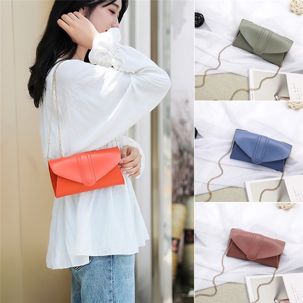 

womens shoulder bag pu leather envelope messenger handbag purse small cellphone bags