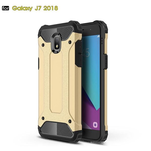 

silicone shockproof slim hard tough rubber hybrid armor case for samsung j7 2018 hybrid rugged back cover