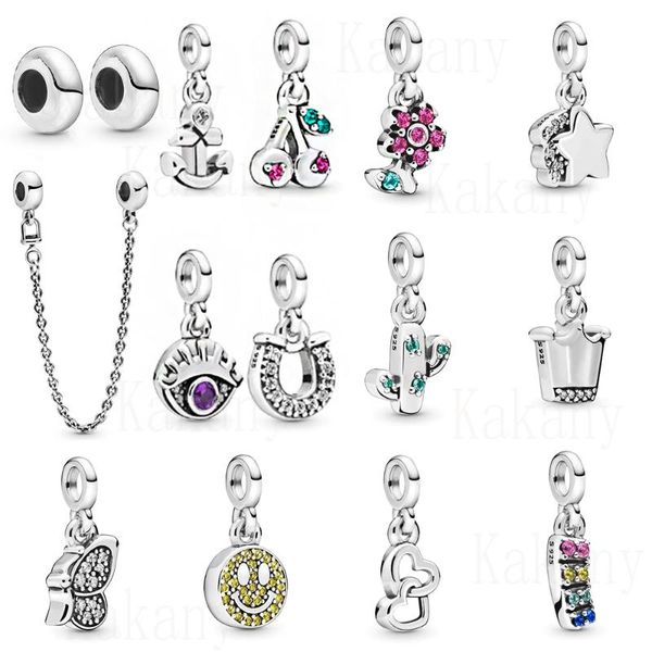 

2020 new 100% cute cactus cherry crown glamour fashion charm diy bracelet original female jewelry gift, Bronze;silver