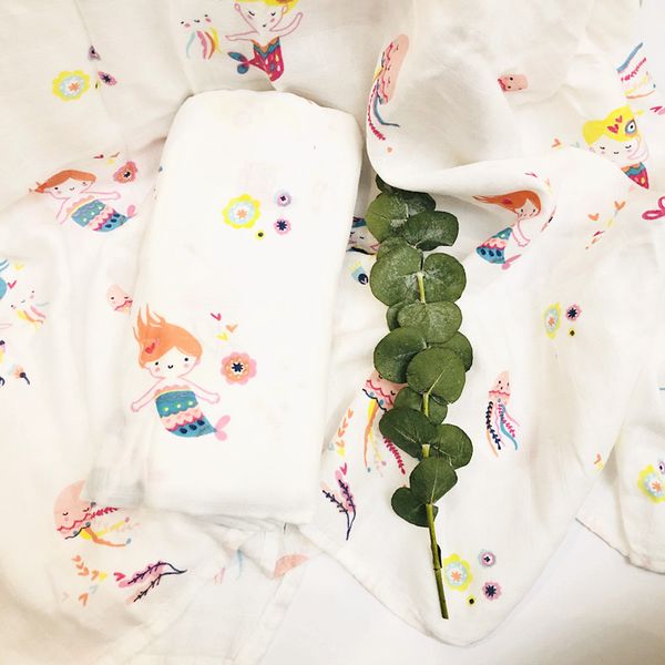

pink 47inch baby swaddle baby muslin blankets quality better than aden anais multi-use cotton/bamboo blanket infant wrap