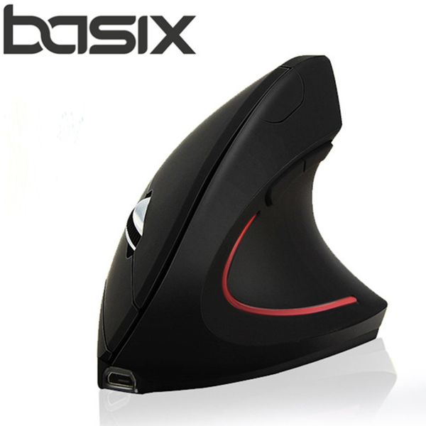 

mice basix 2.4ghz wireless mouse optical healthy ergonomic 5 buttons with dpi switch vertical for computer pc laptop