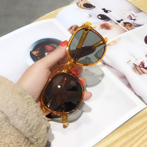 

new jelly color sunglasses sunglasses trend retro, White;black