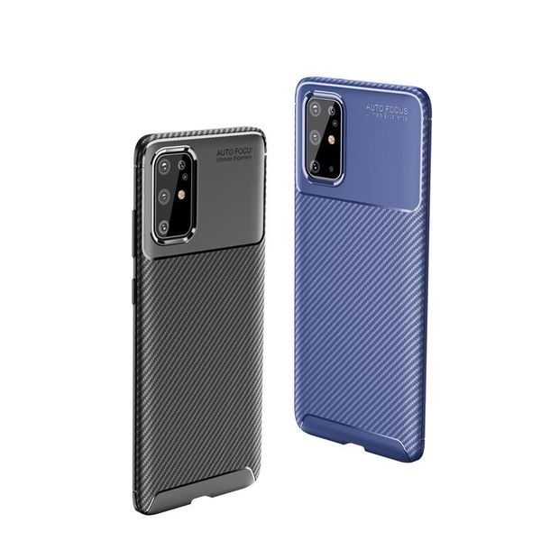 

ultra slim with carbon fiber design phone case flexible scratchproof protective cover for samsung s20 plus