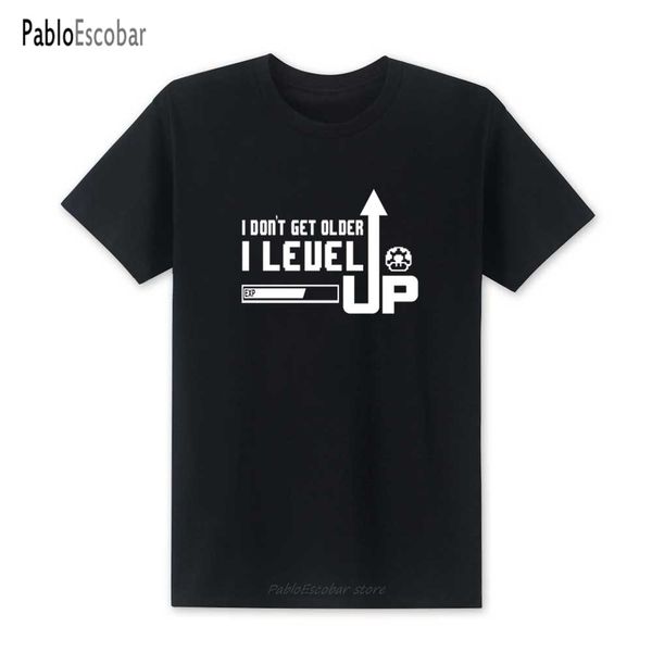 

shubuzhi new fashion i don't get older i level up t shirt men cotton o-neck short sleeve t-shirt funny game gamer tees