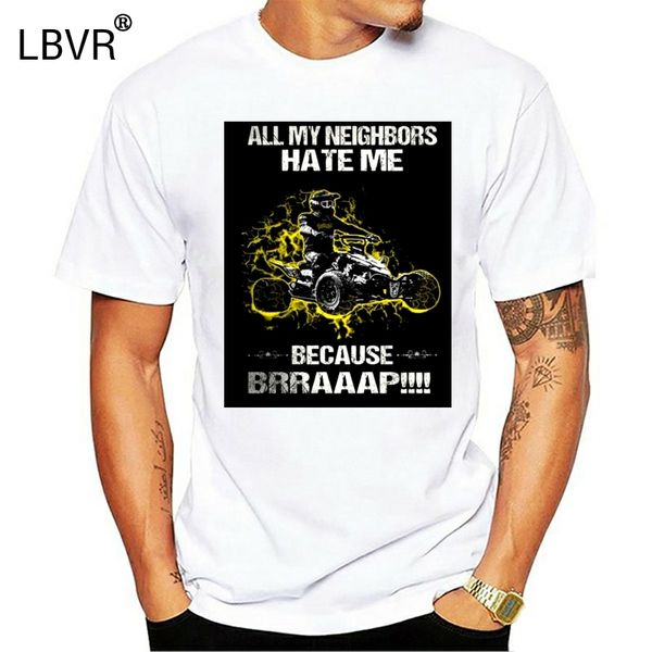 

мужчины тенниски quad atv lovers-желтый прохладные печатных t-shirt тройники верхней