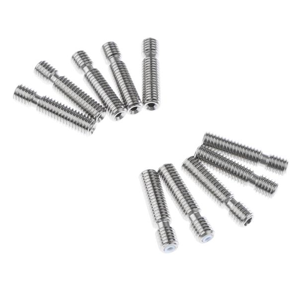 

10шт m6x26mm из нержавеющей стали насадка-горло с тефлоном для mk 8 экструдер