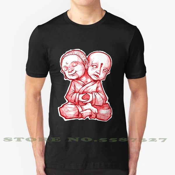 

two headed buddha summer funny t shirt for men women buddha eastern religious red meditation buddhism twoface twoheads