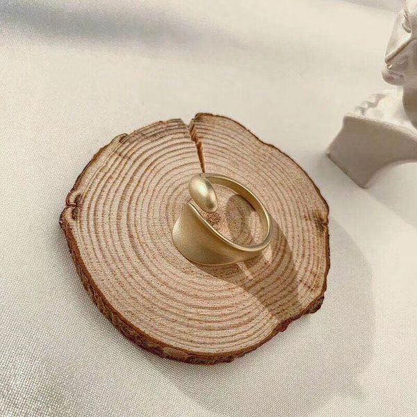 

quality new design fashion geometric gold color rings for women matte metal adjustable mid finger knuckle ring jewelry gift