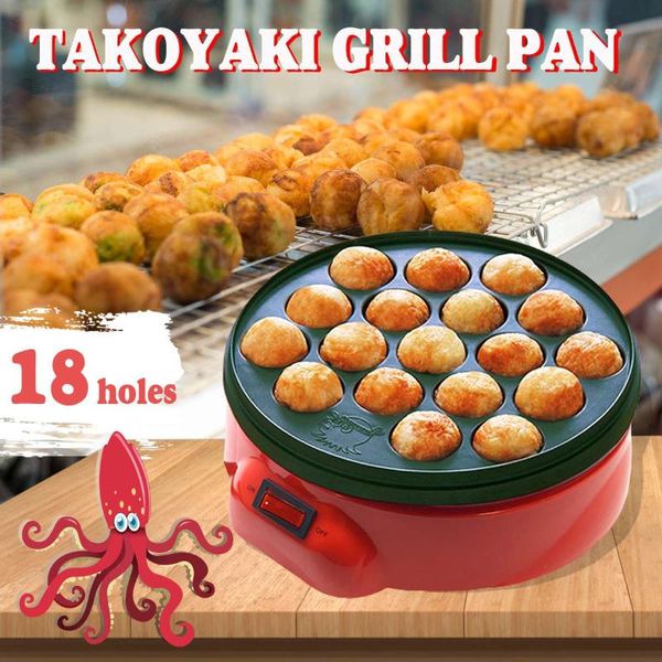 

bread makers professional 18 hole takoyaki grill pan 220v electric diy homemade ocs balls maker plate set household maruko baking machin