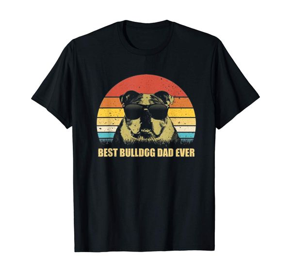 

vintage english bulldog dad ever shirt fathers day gift t-shirt