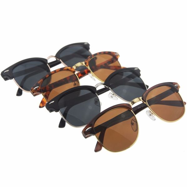 

sunglasses half metal men women 2021 brand designer eyeglasses mirror sunglass fashion gafas de sol leopard driving sun glasses, White;black