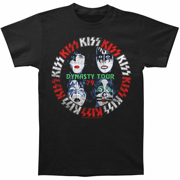 

kiss men's dynasty tour slim fit t-shirt black birthday gift tee shirt