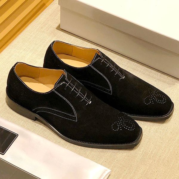 

mens formal dress shoes leather lace embossed office wedding cowhide basic pointed toe oxford men shoes peugeot original box qa, Black