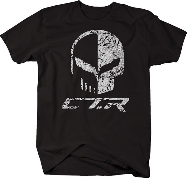 

2019 fashion distressed - chevy corvette c7 racings punisher skull flags tshirt tee shirt