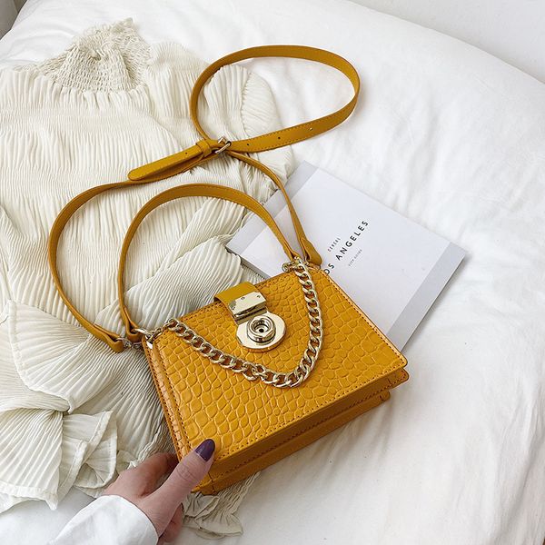 

2020 stone pattern chain design кожа crossbody сумки женские сумки и кошелек моды малого плеча сумки женские