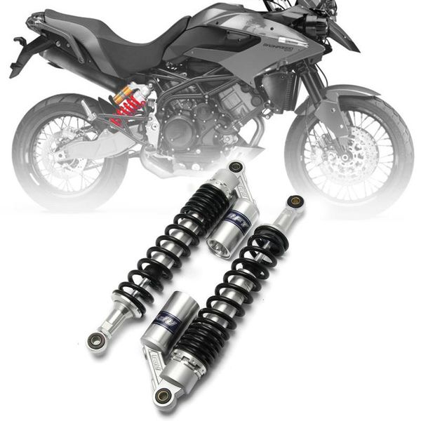 

задний газовоздушной поглотители мотоцикл motor bike dirt quad scooter atv black silver spring 8мм 400мм d30