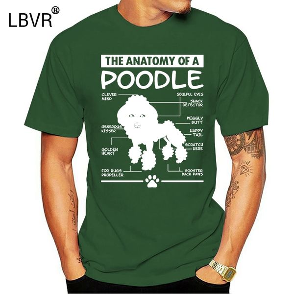 

poodle t-shirt funny gift dog lover: anatomy a poodle