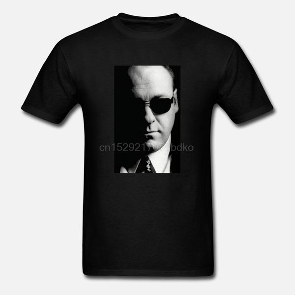 

sopranos tony soprano mob mafia tv show black t-shirt discout new fashion t shirt 2020 officia