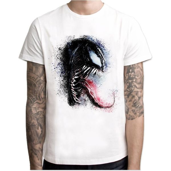 

dropship venom t shirt t-shirt men 2018 summer fashion tshirt casual white print t shirt for male comfortable boy tees w