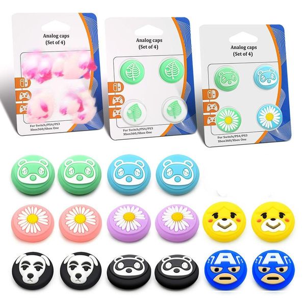 

gamepad thumbstick case for nintend switch and lite ns joy-con controller thumb stick grip cap joystick cover