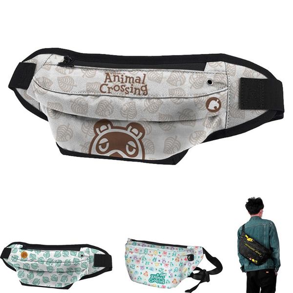 

wawni animal crossing bum bag women belt bag crossbody bags for men funny pack travel purse pouch pocket anime accessories