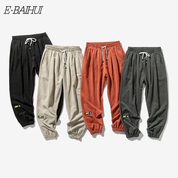 

e-baihui new men's casual pants loose large size nine-point pants men's sports autumn fashion harem q090705, Black