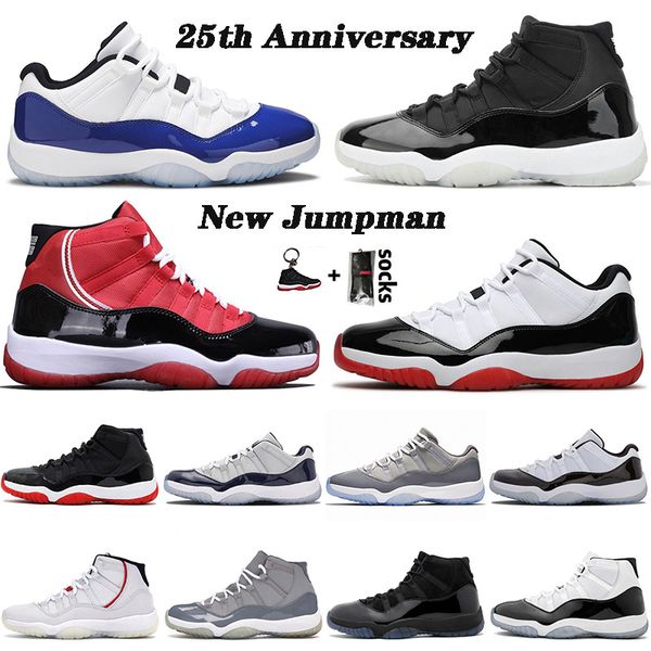 

новый jumpman 11s basketbal обувь белый бред satin иордания воздух ретро высокое качество 25th anniversary белый бред женщины тренеры сша 13