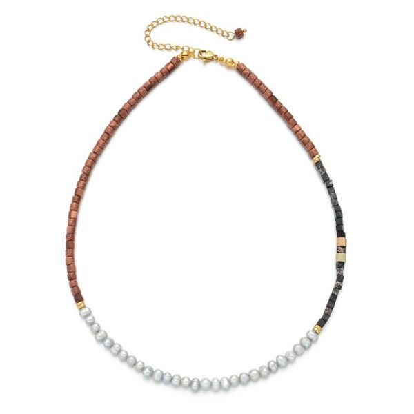 

zmzy pearl necklace women stone choker vinatge luxury collares necklaces jewelry collares jewellery bijoux femme boho gift, Golden;silver