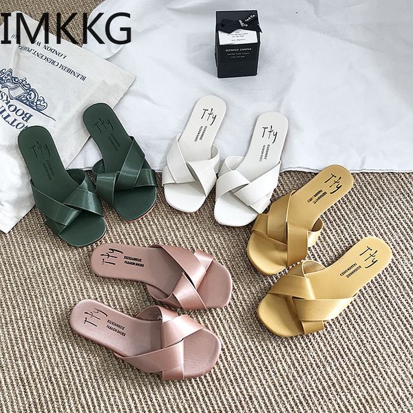 

summer slippers women beach slippers shoes boho sea flip flops sandals slipper casual non-slip on slide shoes y10187, Black