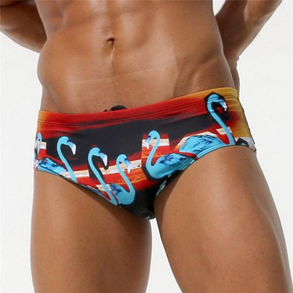 

austinbem quick-drying swimming briefs new style men's swimsuits men's print swimwear gay swimsuits men's beach shorts