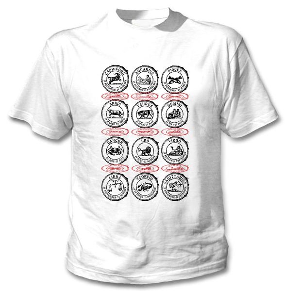 

2019 гороскоп коллаж - new cotton white tshirt