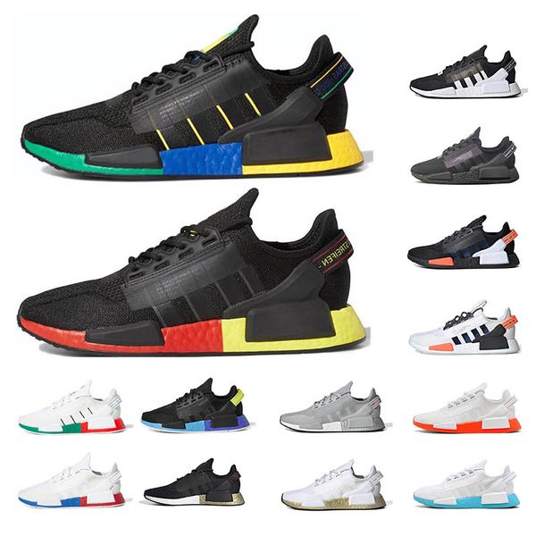 

nmd r2 v1 men women running shoes aqua mexico city bright volt core rio de janeiro carbon munich silver gold metallic sports sneakers