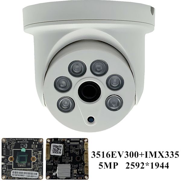 

sony imx335+3516ev300 ip ceiling dome camera 5mp h.265 2592*1944 low illumination infrared irc onvif cms xmeye motion detection