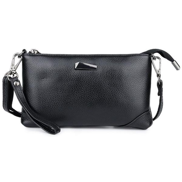 

new leather bag ladies wrist small bag fashion simple multifunctional first layer cowhide female shoulder diagonal