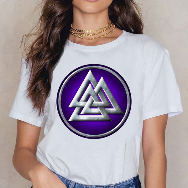 

топы t shirt женщины скандинавской valknut green vogue урожай хлопка женский рубашка
