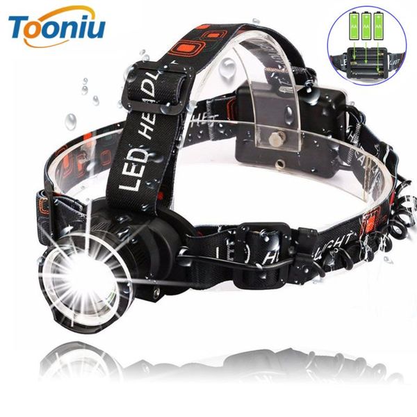 

headlamps waterproof super bright led headlamp t6 headlight zoomable 3 modes rotate use batteries