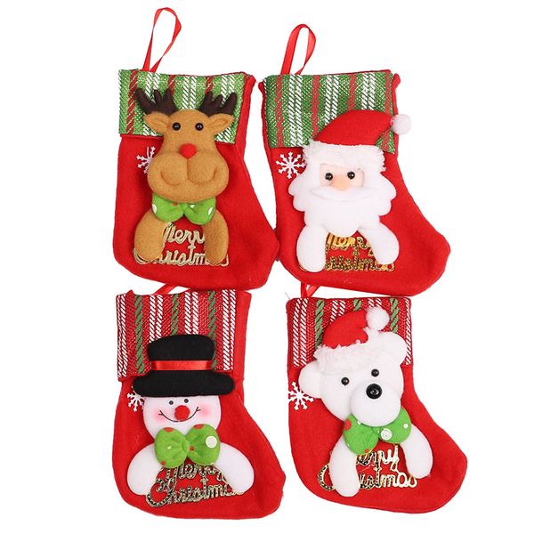 

dhl design christmas stockings gifts bag candy bag christmas tree ornament xmas cutlery bag home party decorations