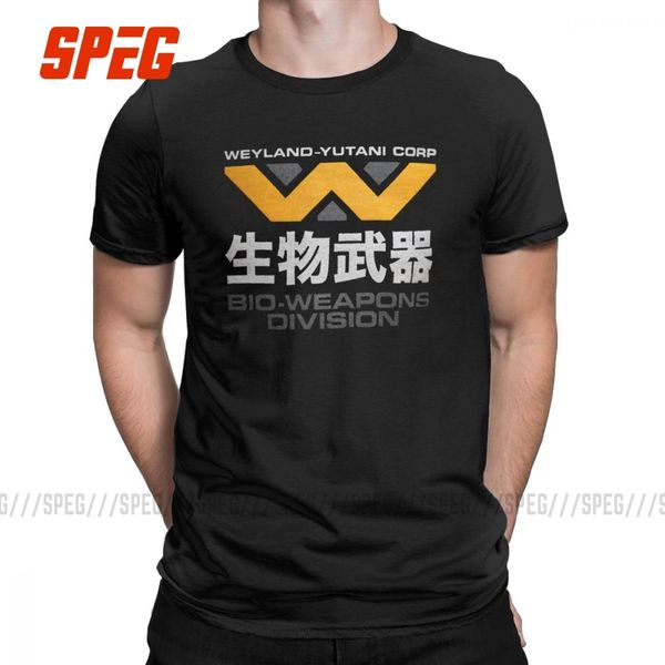 

men's t-shirt alien prometheus weyland yutani corporation funny cotton tee shirt short sleeve wylnd ytn t shirt plus size