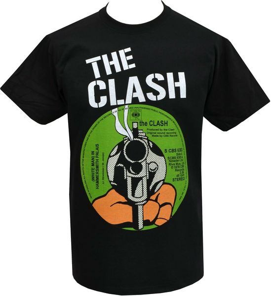 

mens punk t-shirt the clash white man in hammersmith palais record cover s-5xl wholesale tee custom environtal printed tshi
