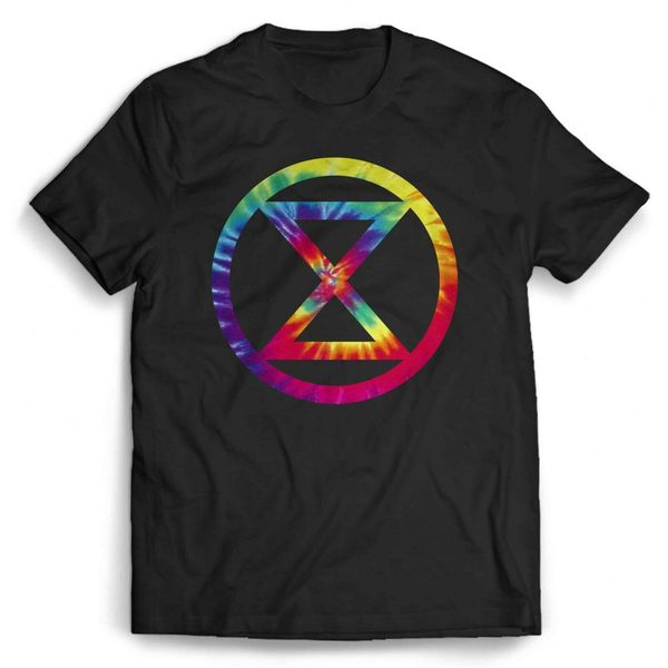 

extinction rebellion logo dye t shirt men women tee shirt cool o neck