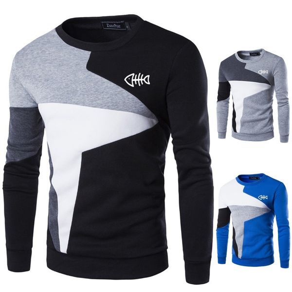 

zogaa men's hoodies 2019 spring autumn new man sweatshirts homme streetwear men clothing funny print male casual pullovers, Black