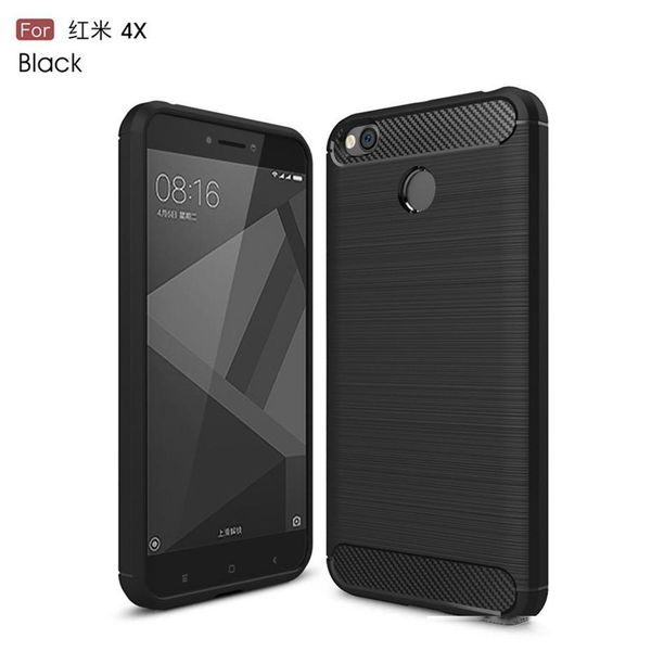 

for xiaomi redmi 4x case silicone shell protective carbon fiber shockproof tpu phone case for xiaomi redmi 4x pro cover