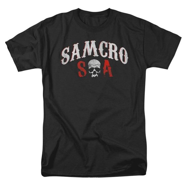 

2019 new fashion cool men t-shirt anarchy men's forever samcro t-shirt black