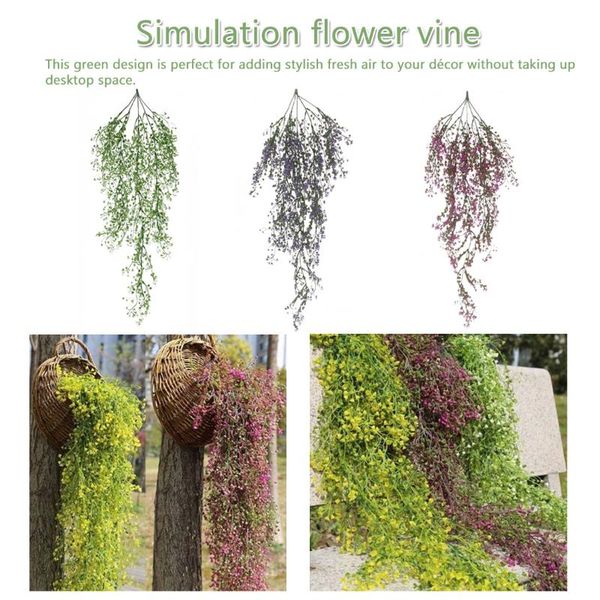 

85cm artificial flowers simulation plant green leaves wedding home decor