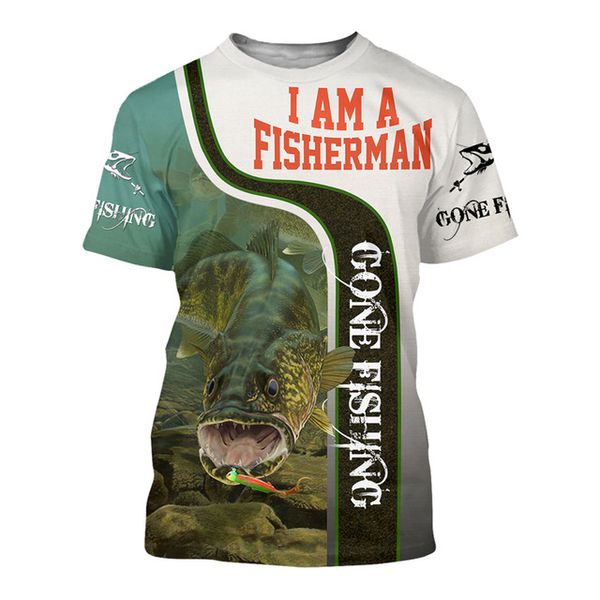 

love fishing 3d all over printed men summer 3d print shirts hippie humor comics men clothing