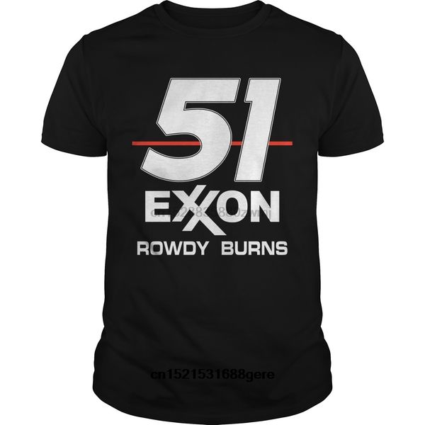 

funny t shirt rowdy burns days of thunder - 51 exxon tshirt men tee
