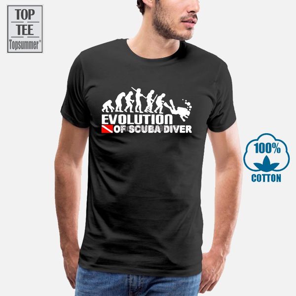 

summer mens summer tees t shirt evolution of scuba diver dive down flag tshirt design