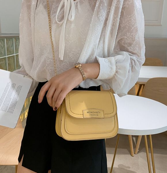 

2020 crossbody bags for women pu leather bags tote female chain shoulder bag pack square handbag fashion ladies messenger bag