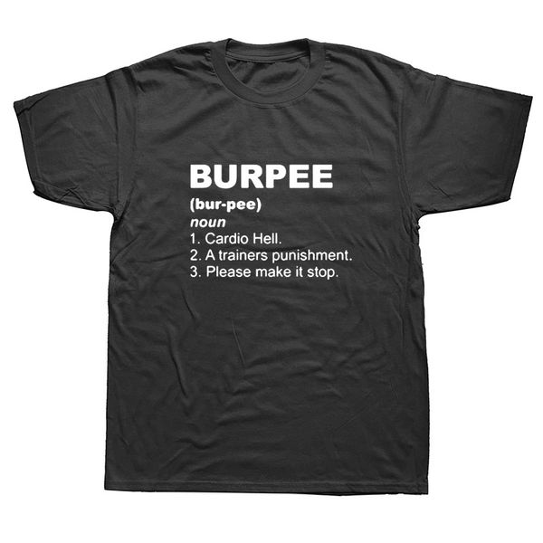 

funny burpee definition graphic t-shirt mens casual style short sleeves oversized streetwear hip hop t shirts boyfriend gift