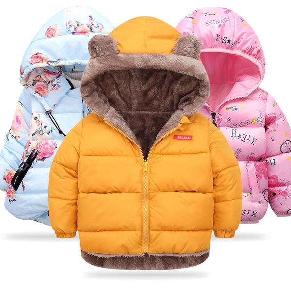 

lzh baby girls jacket autumn winter for coat kids warm hooded outerwear coat for boys children clothes, Blue;gray